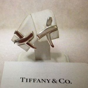 TIFFANY&CO PALOMA PICASSO LARGE X KISS EARRINGS